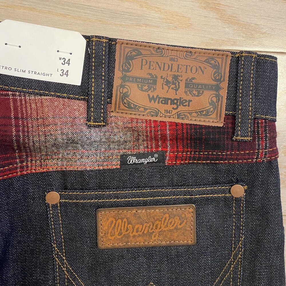 WRANGLER X PENDLETON MEN'S COWBOY CUT 13MWZ JEANS 34x34 NWT